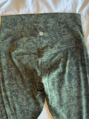 lululemon athletica Green printed High-Rise Leggings